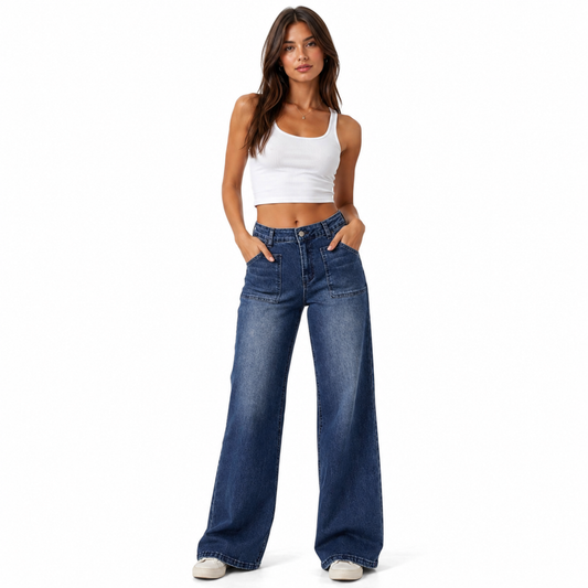 HME Women’s Bold Mid Wash High-Rise Jeans Premium