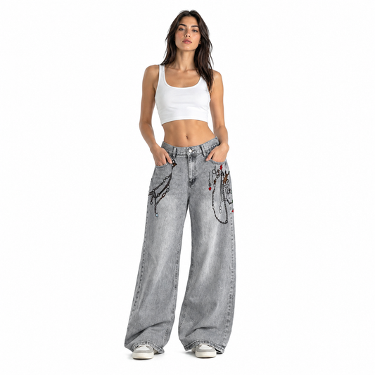 HME Women’s Premium Light Wash High-Rise Jeans Premium