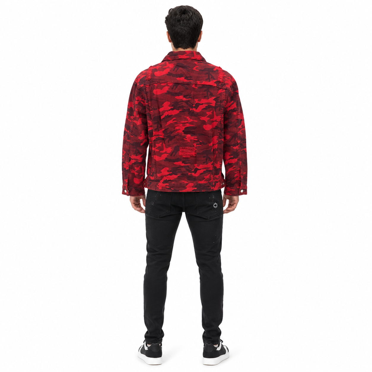 HME Men's Original Red Denim Trucker Jacket