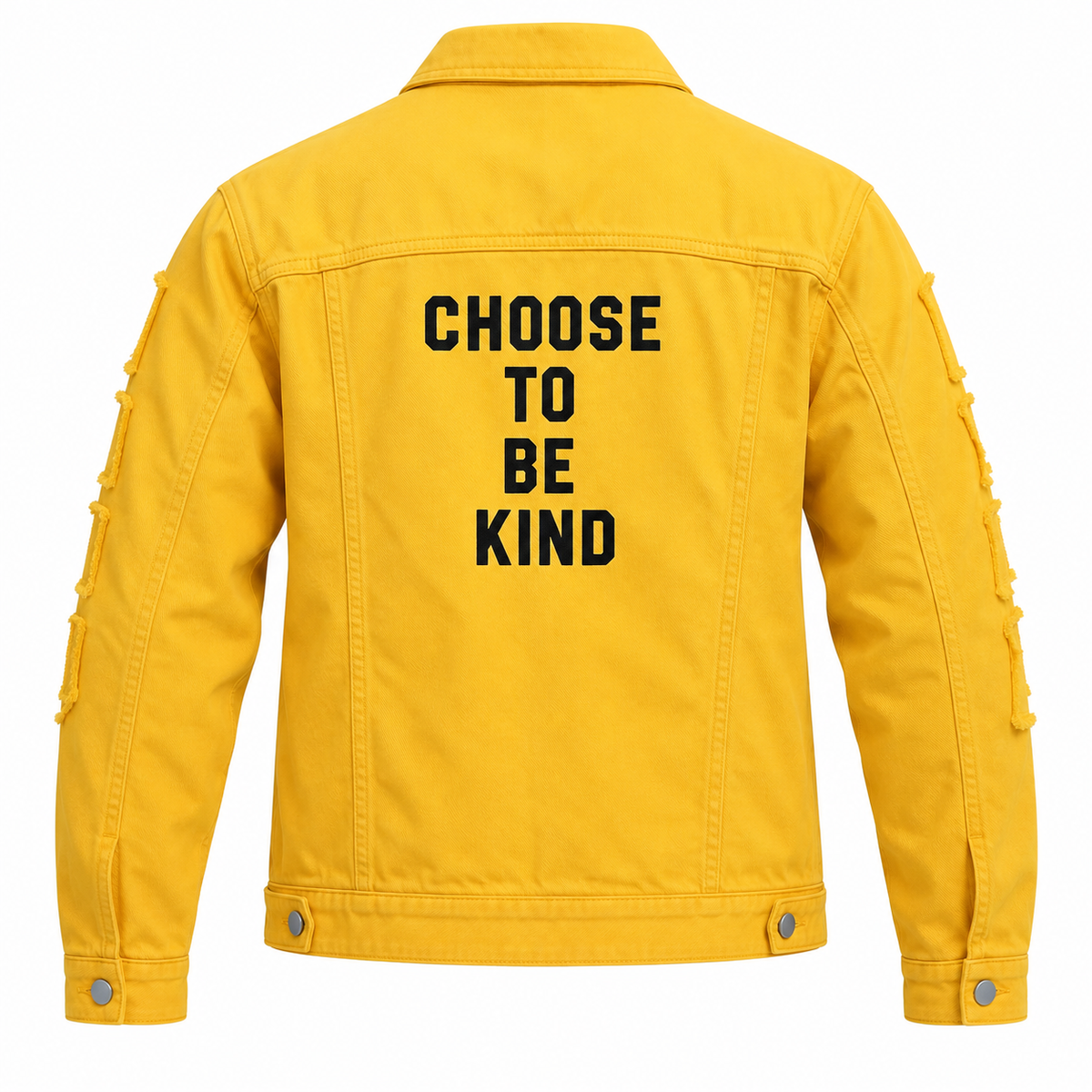 HME Men's Classic Yellow Denim Trucker Jacket