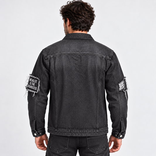 HME Men’s Original Black Denim Trucker Jacket