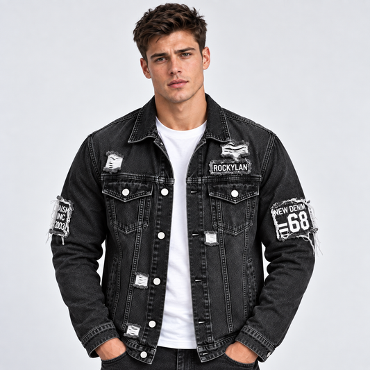 HME Men’s Afterdark Patch Trucker Jacket