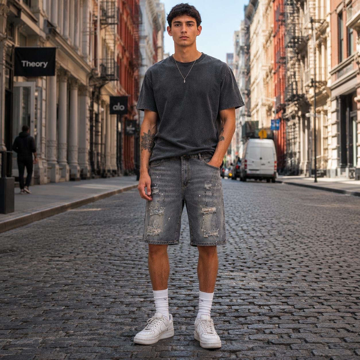 HME Men’s Premium Rust Denim Shorts