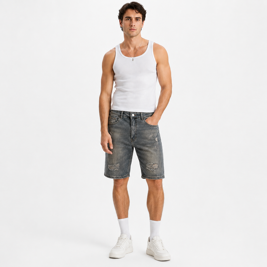 HME Men’s Signature Brown Denim Shorts