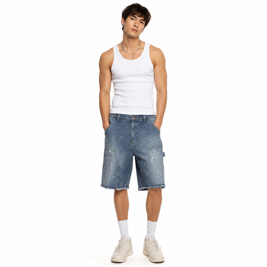 HME Men’s Prime Light Wash Denim Shorts