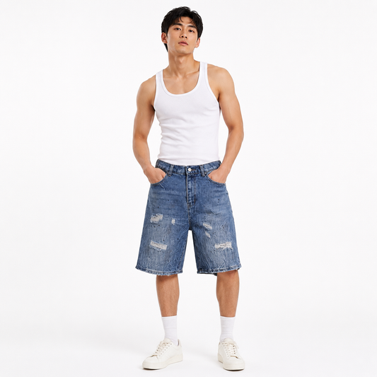 HME Men’s Premium Grey Denim Shorts
