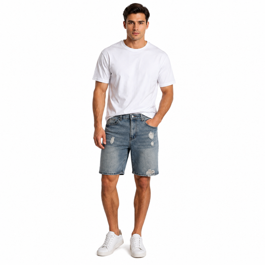 HME Men’s Brown Denim Shorts