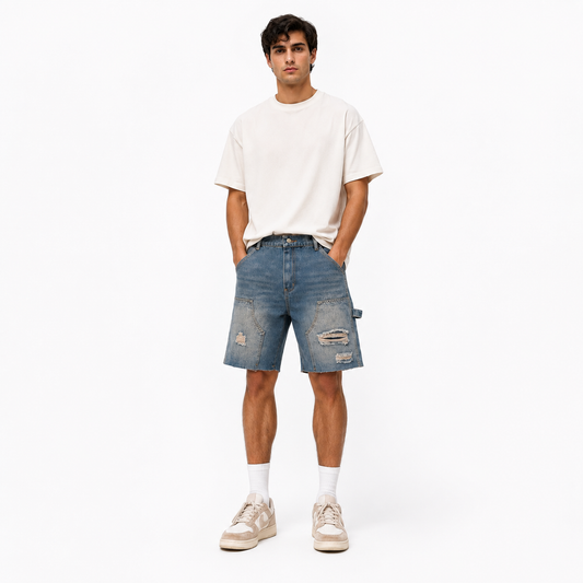 HME Men’s Studio Light Wash Denim Shorts
