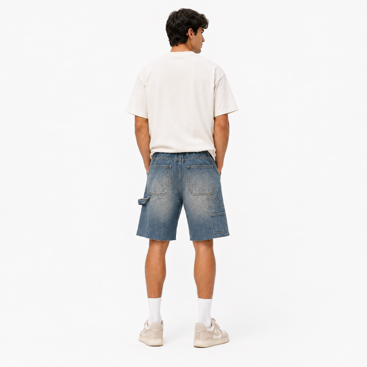 HME Men’s Studio Light Wash Denim Shorts