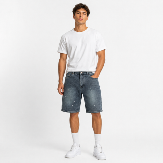 HME Men’s Classic Light Wash Denim Shorts