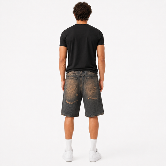 HME Men’s Classic Grey Denim Shorts