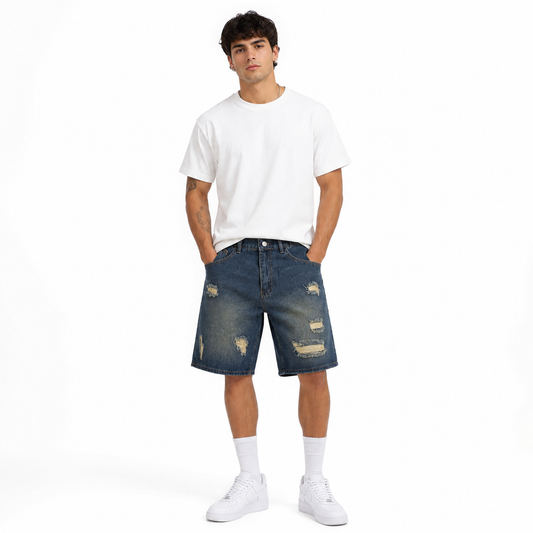 HME Men’s Tan Denim Shorts
