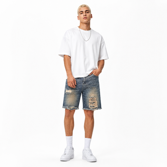 HME Men’s Signature Light Wash Denim Shorts