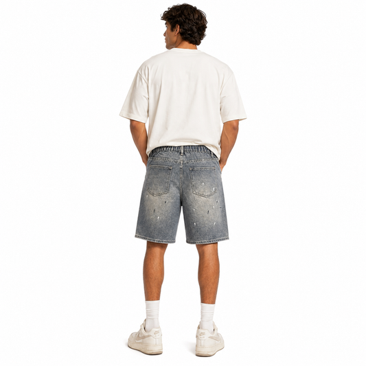 HME Men’s Essential Light Wash Denim Shorts
