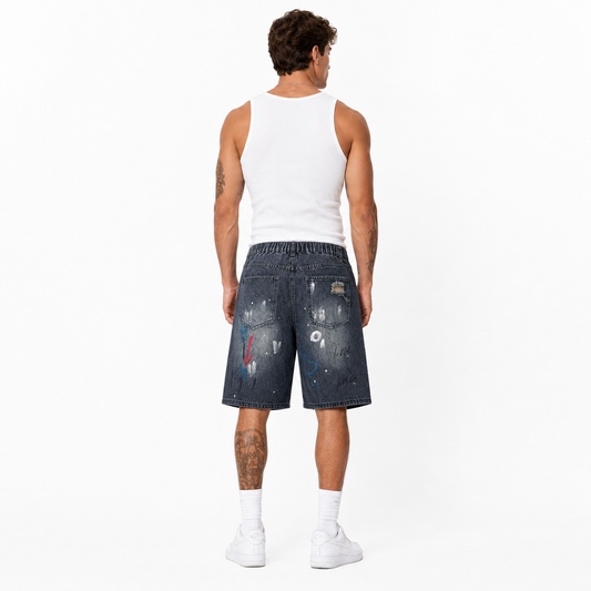 HME Men’s Premium Dark Wash Denim Shorts