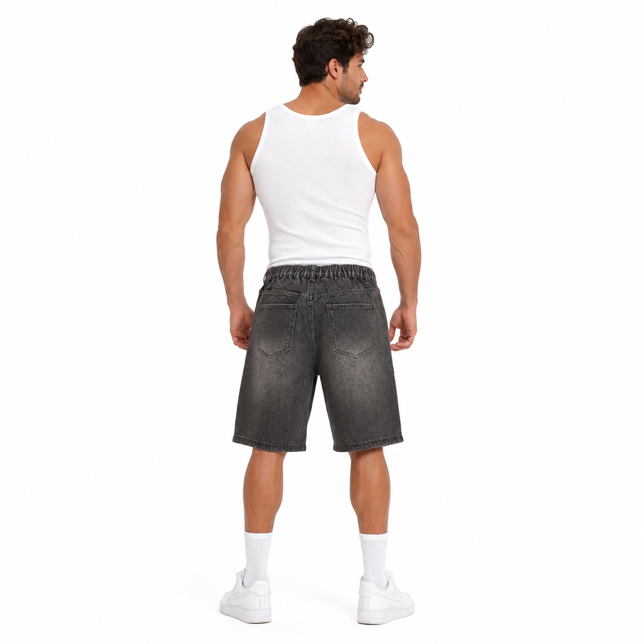 HME Men’s Black Denim Shorts