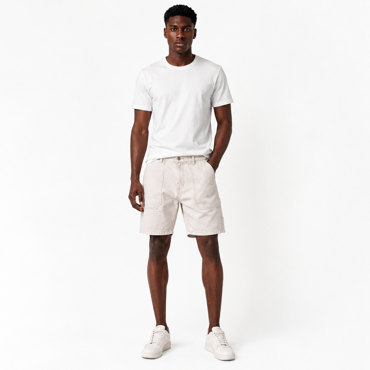 HME Men’s Classic Dark Wash Denim Shorts