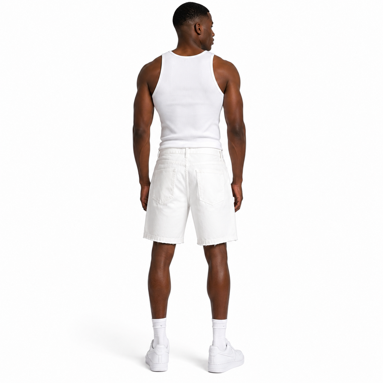 HME Men’s Light Wash Denim Shorts