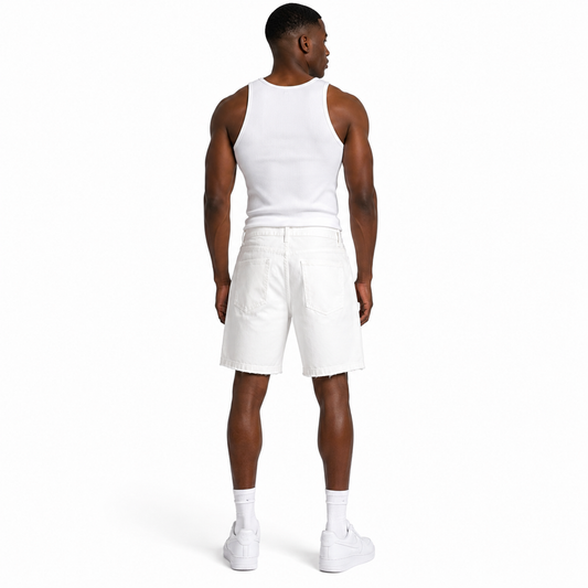 HME Men’s Light Wash Denim Shorts