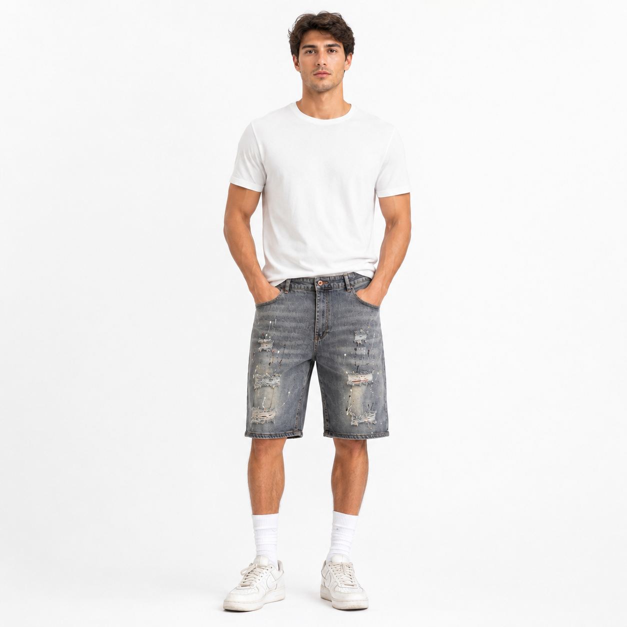 HME Men’s Premium Rust Denim Shorts